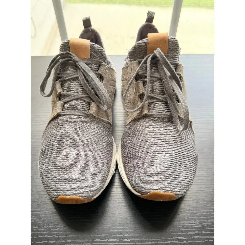 New Balance Fresh Foam Sneakers Women Size 8 Gray Knit Lace Up Running Shoes